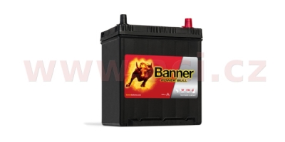 40Ah baterie, 330A, pravá, úzké póly BANNER Power Bull 187x137x204(226)