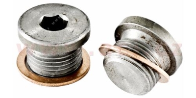 výpustný šroub olejové vany M18x1.5 L=12 mm, celk. délka = 16 mm DIN 908