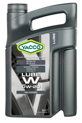 YACCO motorový olej plně syntetický LUBE W 0W20 5l