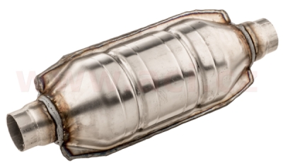 katalyzátor benzín, ker. vložka, s redukcí trubky 45-50 mm, benzín do 1600 ccm E1-E2 (kulatý) ASSO