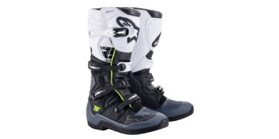 boty TECH 5, ALPINESTARS (černá/šedá/bílá/žlutá fluo, vel. 43)