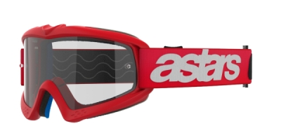 brýle VISION YOUTH BLAZE, ALPINESTARS, dětské (červená, čiré plexi) 2027
