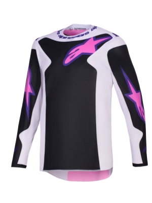 dres FLUID GRID, ALPINESTARS (černá/světle šedá/fialová, vel. M)