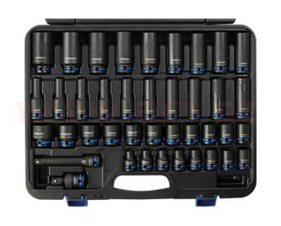 sada kovaných nástavců 1/2", 40 ks KUNZER