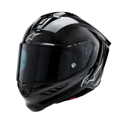 přilba SUPERTECH R10 SOLID, ALPINESTARS (lesklý karbon/matný karbon, vel. 2XL)