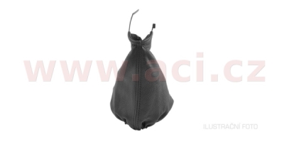 manžeta řadící páky (černá kůže, černý šev)