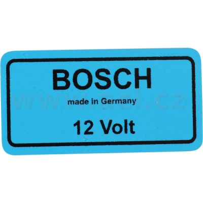 samolepka "Bosch made in Germany 12 Volt" CLASSIC