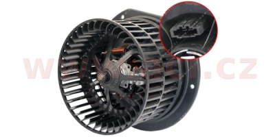 vnitřní ventilátor topení a klimatizace - přídavný v prostoru pro cestující (zadní)