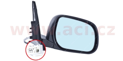 -12/08 zp. zrcátko el. ovládané vyhřívané pro lak P