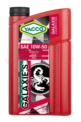 YACCO motorový olej plně syntetický GALAXIE S 10W50 2l