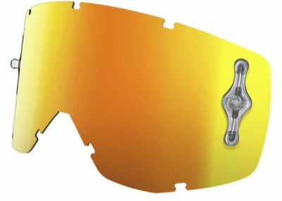 plexi HUSTLE/TYRANT/SPLIT MX SGL WORKS, SCOTT (oranžový chrom, antifog)