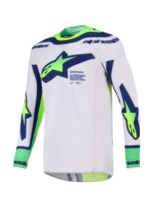 dres SUPERTECH VISTA, ALPINESTARS (světle šedá/žlutá fluo/zelená/modrá/růžová, vel. L)