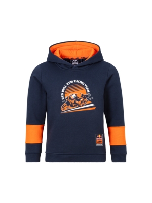 mikina GRID , RED BULL KTM, dětská (modrá,oranžová, vel. 140)