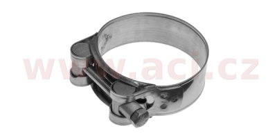 spona výfuku nerez plochá, průměr 56-59 mm, šířka 22 mm
