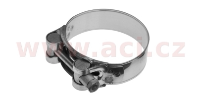 spona výfuku nerez plochá, průměr 60-63 mm, šířka 22 mm