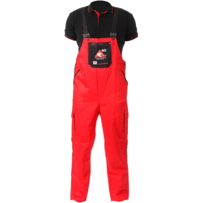 Pracovní kalhoty s laclem red (vel. 60)