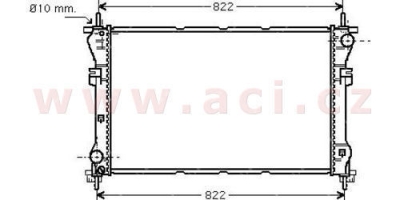 chladič 2.3i 16V (±AC), 2.4TD (+AC) ,2.4TDi (+AC) [770*400*26]
