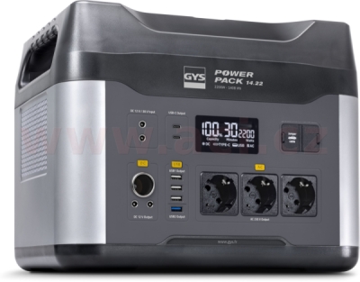 nabíjecí stanice s měničem napětí GYS POWER PACK 14.22 (1400 Wh)