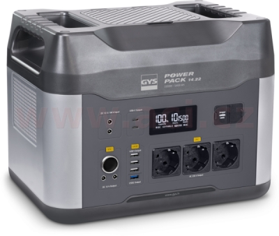 nabíjecí stanice s měničem napětí GYS POWER PACK 14.22 (1400 Wh)
