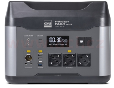 nabíjecí stanice s měničem napětí GYS POWER PACK 14.22 (1400 Wh)