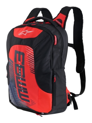 batoh CITY HUNTER V2 MM93 kolekce, ALPINESTARS (červená fluo/modrá/černá/bílá, objem 22 l) 2027