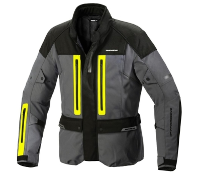 bunda TRAVELER 3, SPIDI (černá/šedá/žlutá fluo, vel. M)