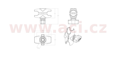 rameno 60 mm, kovové, RAM Mounts