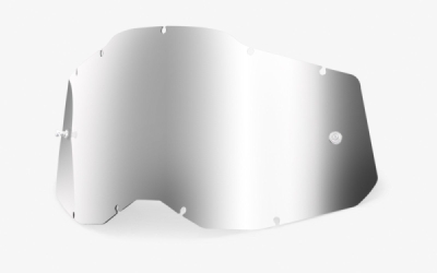 plexi Racecraft 2/Accuri 2/Strata 2, 100% - USA (srříbrné chrom, Anti-fog)