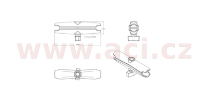 rameno 152 mm, kovové, pro 1" kulové čepy, RAM Mounts