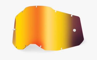 plexi Racecraft 2/Accuri 2/Strata 2, 100% - USA (červené chrom, Anti-fog)