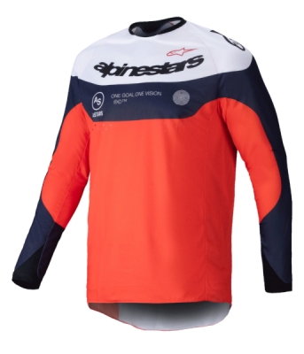 dres PRO-DURA, ALPINESTARS (modrá/oranžová/bílá, vel. M)