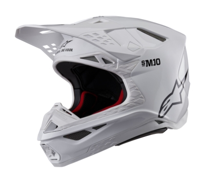 přilba SUPERTECH S-M10 SOLID, ALPINESTARS (bílá, vel. S)
