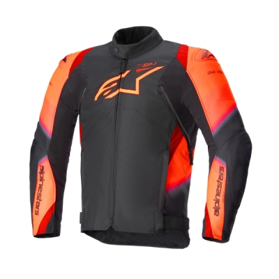 bunda T-SP 1 2 WATERPROOF, ALPINESTARS (černá/červená fluo, vel. XL)