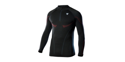 termotriko s dlouhým rukávem HERO LONG SLEEVE ZIP, UNDER SHIELD (černá, vel. S/M)