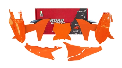 sada plastů 6 dílů KTM, RTECH (oranžová, černá)