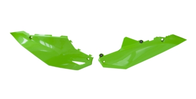 boční číslové tabulky KAWASAKI, RTECH (zelené, pár)