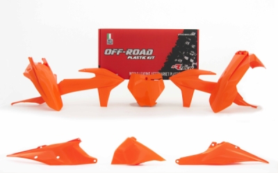 sada plastů KTM, RTECH (oranžová, 6 dílů, vč. L krytu vzduch filtru)