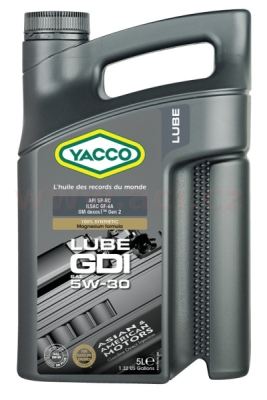 YACCO motorový olej plně syntetický LUBE GDI 5W30 5l