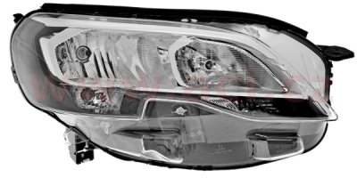 přední světlo H7+H1 (el. ovládané + motorek) VISTEON (prvovýroba) P