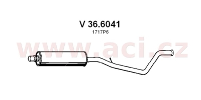 Střední tlumič výfuku ASSO/VENEPORTE 36.6041