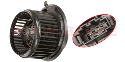 zadní vnitřní ventilátor topení a klimatizace