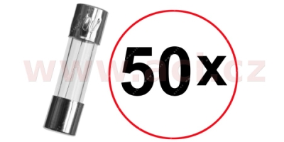 pojistka skleněná 5x20 4A (sada 50ks)