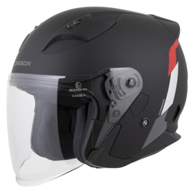 přilba Reflex 2.0 Safety, CASSIDA (černá matná/červená/šedá/stříbrná reflexní, vel. XS)
