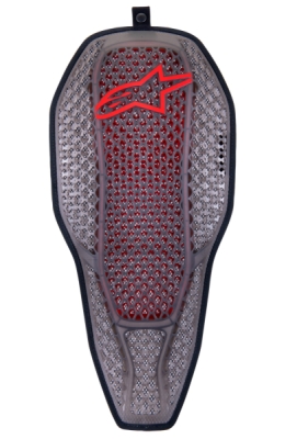 páteřový chránič NUCLEON FLEX PROi vkládací s prodlouženou spodní částí, ALPINESTARS (transparentní/šedá/červená, vel. S)