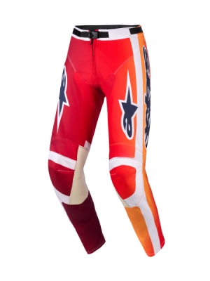 kalhoty RACER PORTL, ALPINESTARS (červená/oranžová/světle šedá, vel. 38)