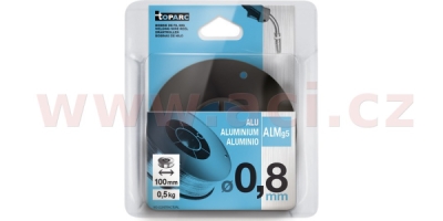 svařovací drát hliník AlMg5 0.8 mm, plastová cívka průměr 100 mm, 0.5 kg - ER5356 / S Al 5356