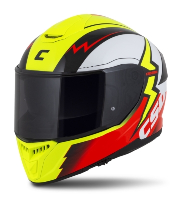 přilba Integral GT 2.1 Flash, CASSIDA (žlutá fluo/červená fluo/černá/bílá, vel. S) plexi s přípravou pro Pinlock