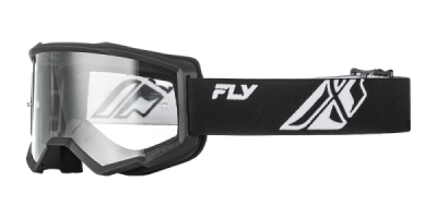 brýle FOCUS, FLY RACING - USA (černá/bílá - čiré plexi)
