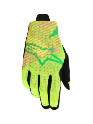 rukavice RADAR PRO, ALPINESTARS (zelená/žlutá fluo/růžová fluo, vel. XL)