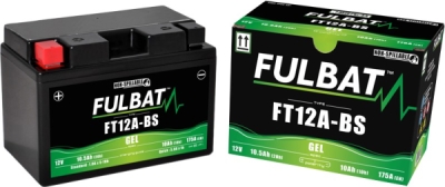 baterie 12V, YT12A-BS GEL, 12V, 10Ah, 175A, bezúdržbová GEL technologie 150x88x105 FULBAT (aktivovaná ve výrobě)
